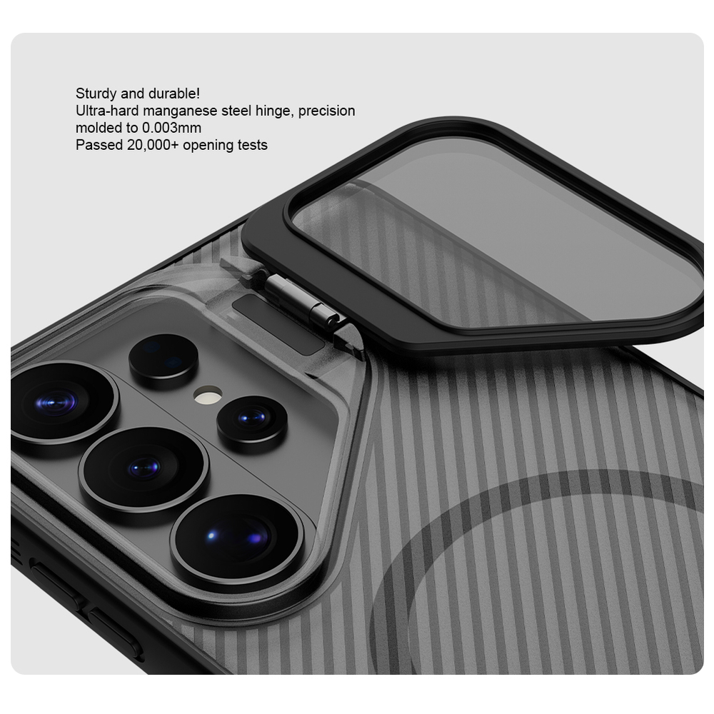 Чехол прозрачный тонированный с MagSafe на Samsung Galaxy S26 Ultra, серия CamShield Prop Magnetic (версия с прозрачной крышкой объектива) от Nillkin