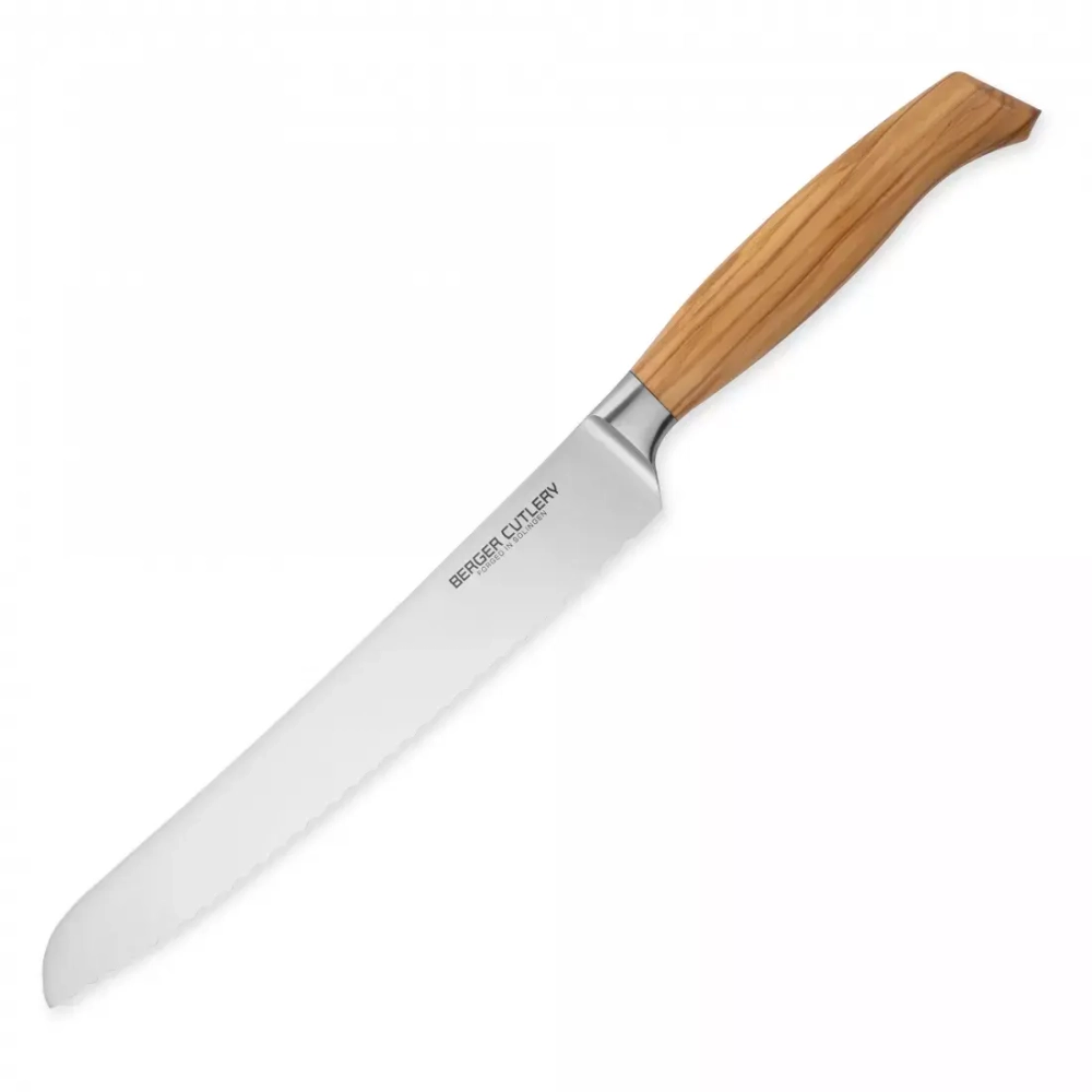 Нож для хлеба 22см Berger Cutlery Ergo Line Olive