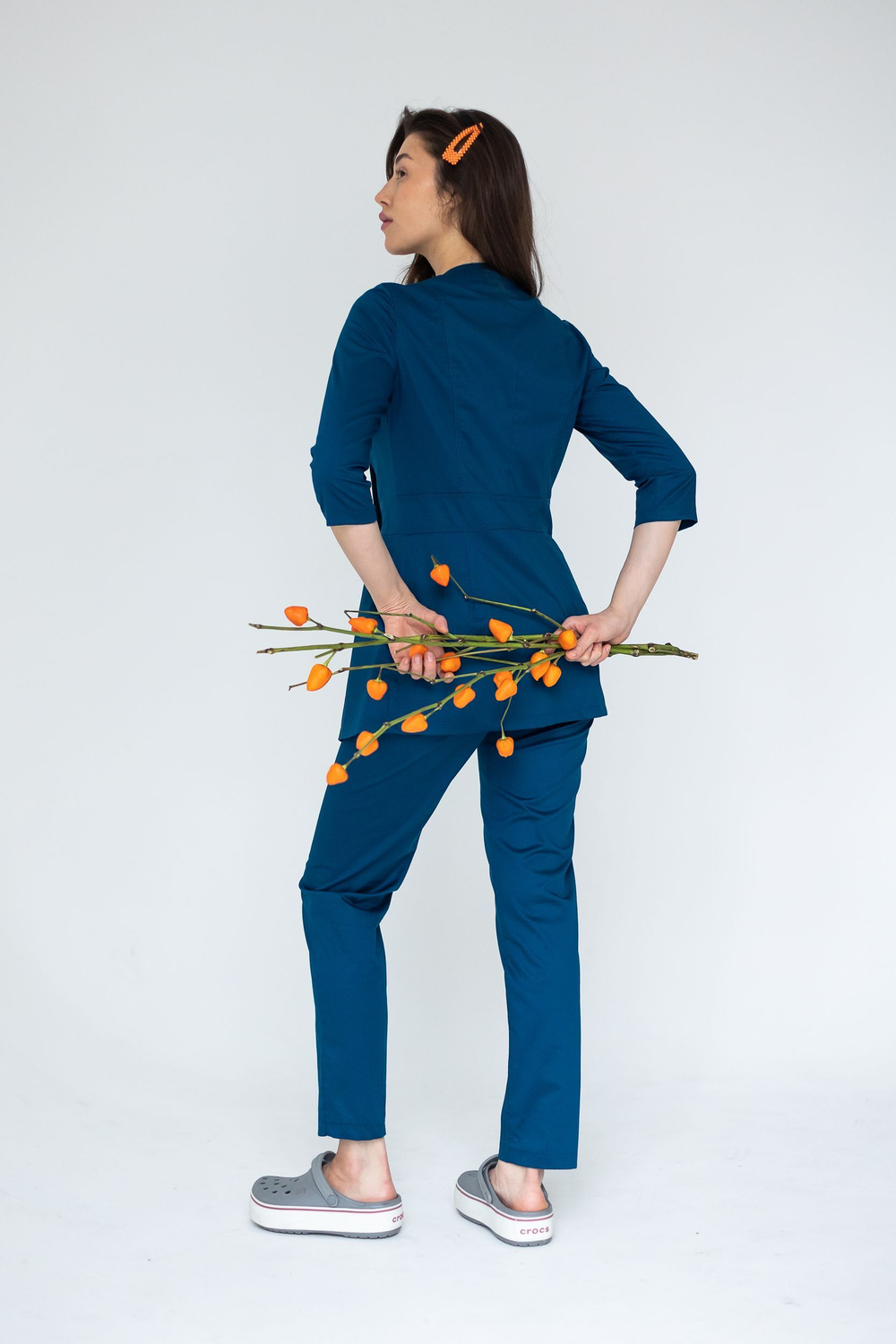 Блуза женская м272 toray стретч opal blue