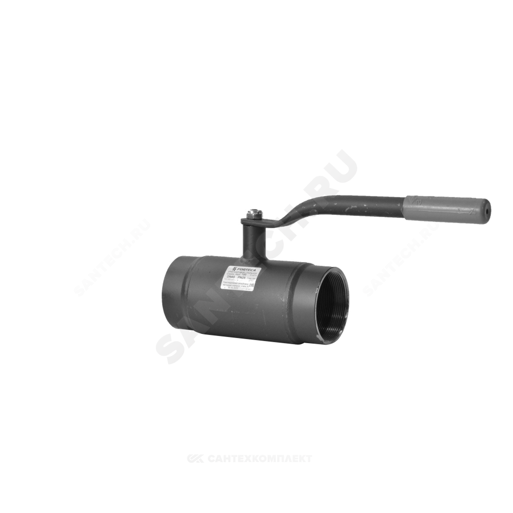 Кран шаровой сталь 11с67п Ду 80 Ру25 ВР L=200мм FORTECA 180.1.080.025