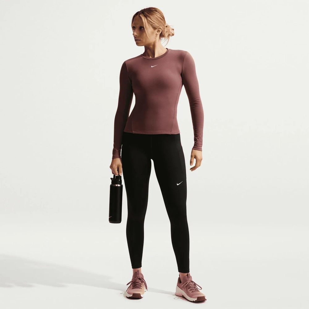 FN3241-011 Брюки тренировочные Nike One High-Waisted 7/8 Leggings with pockets W