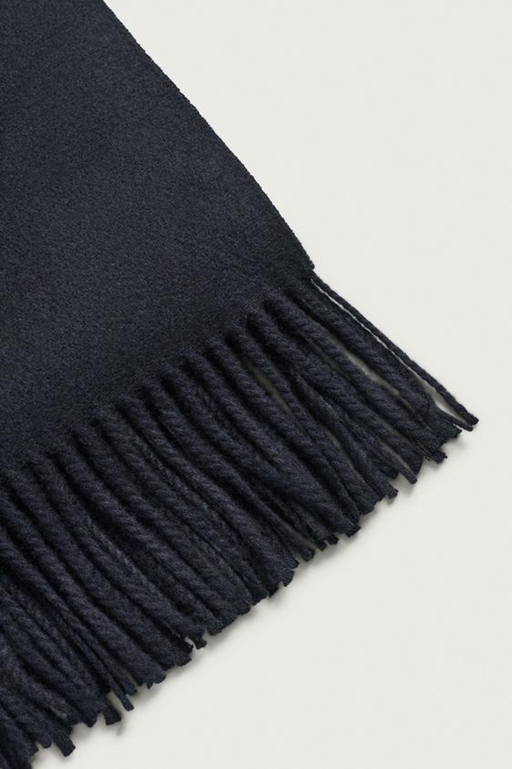ZARA ШАРФ С БАХРОМОЙ, МОРСКОЙ СИНИЙ