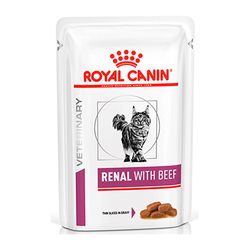 Royal Canin Renal Feline Пауч для кошек с почечной недостаточностью, говядина, 85гр