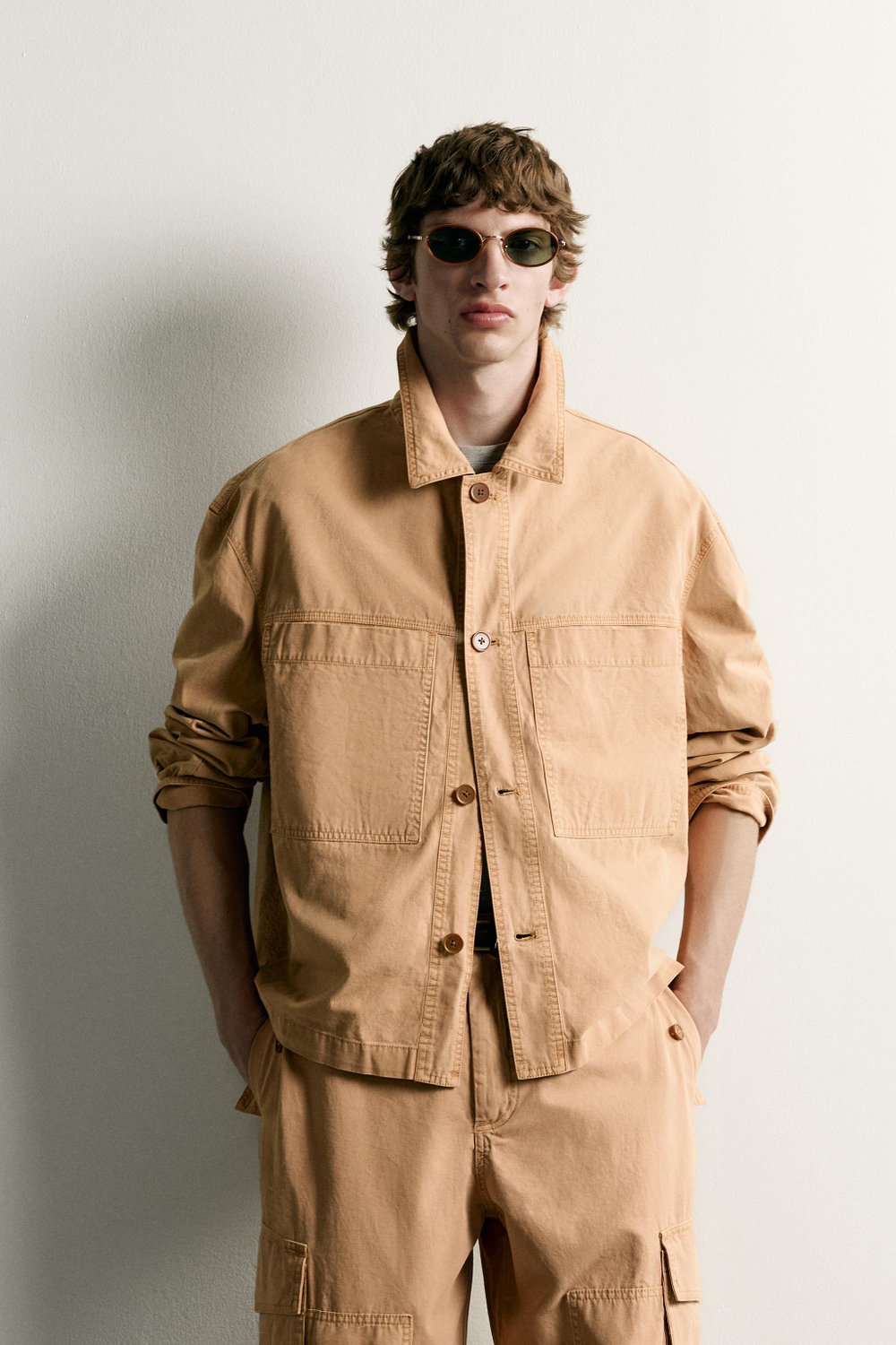 КУРТКА-РУБАШКА СВОБОДНОГО КРОЯ С КАРМАНАМИ — ZARA · 8281/793