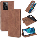 Стильный чехол-книжка из кожи для POCO X5 PRO (не X5!) с отделом для наличных, 3 слотами для карт и подставкой