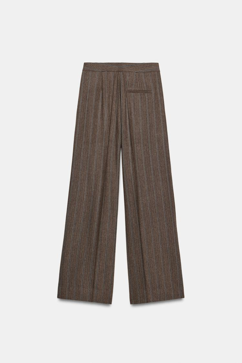 ZARA БРЮКИ В ЕЛОЧКУ В ПОЛОСКУ — ZW COLLECTION, ОХРА