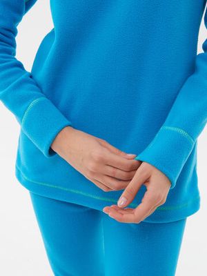 Термобелье женское Thermoline ZIP ткань Флис цвет Голубой