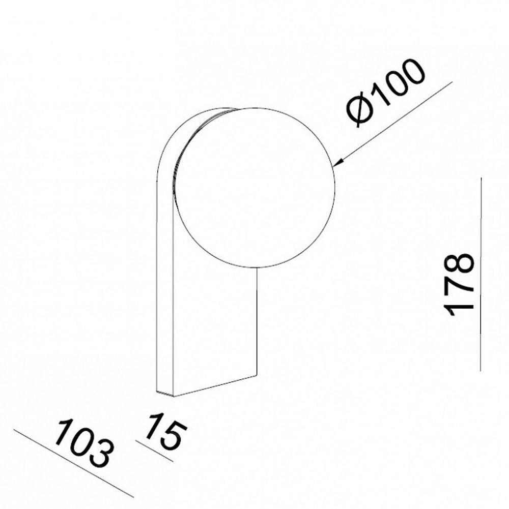 Бра Italline DE DE-317 bronze