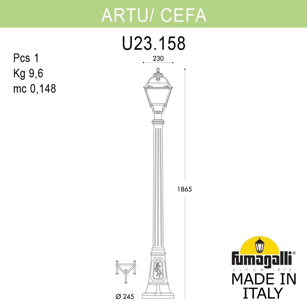 Ландшафтный светильник Fumagalli CEFA U23.158.000.WYF1R