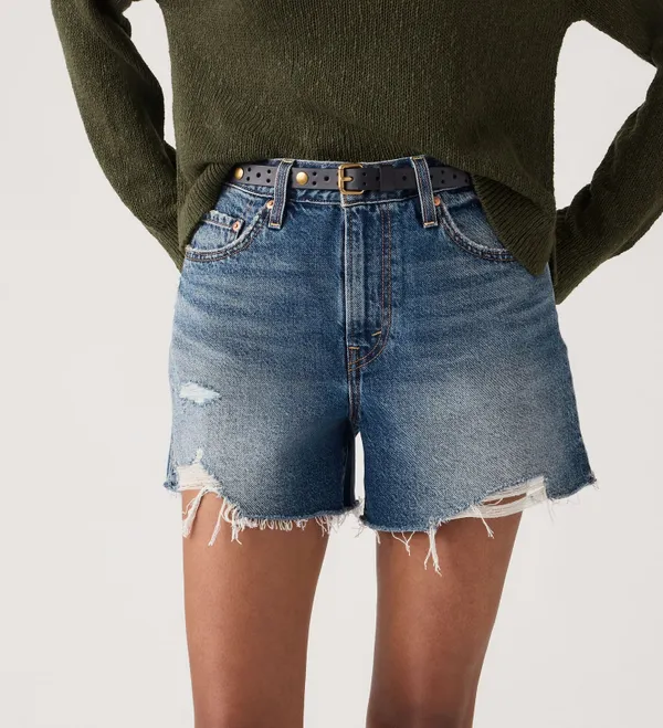 Шорты джинсовые женские LEVI'S RIBCAGE SHORT ZIP