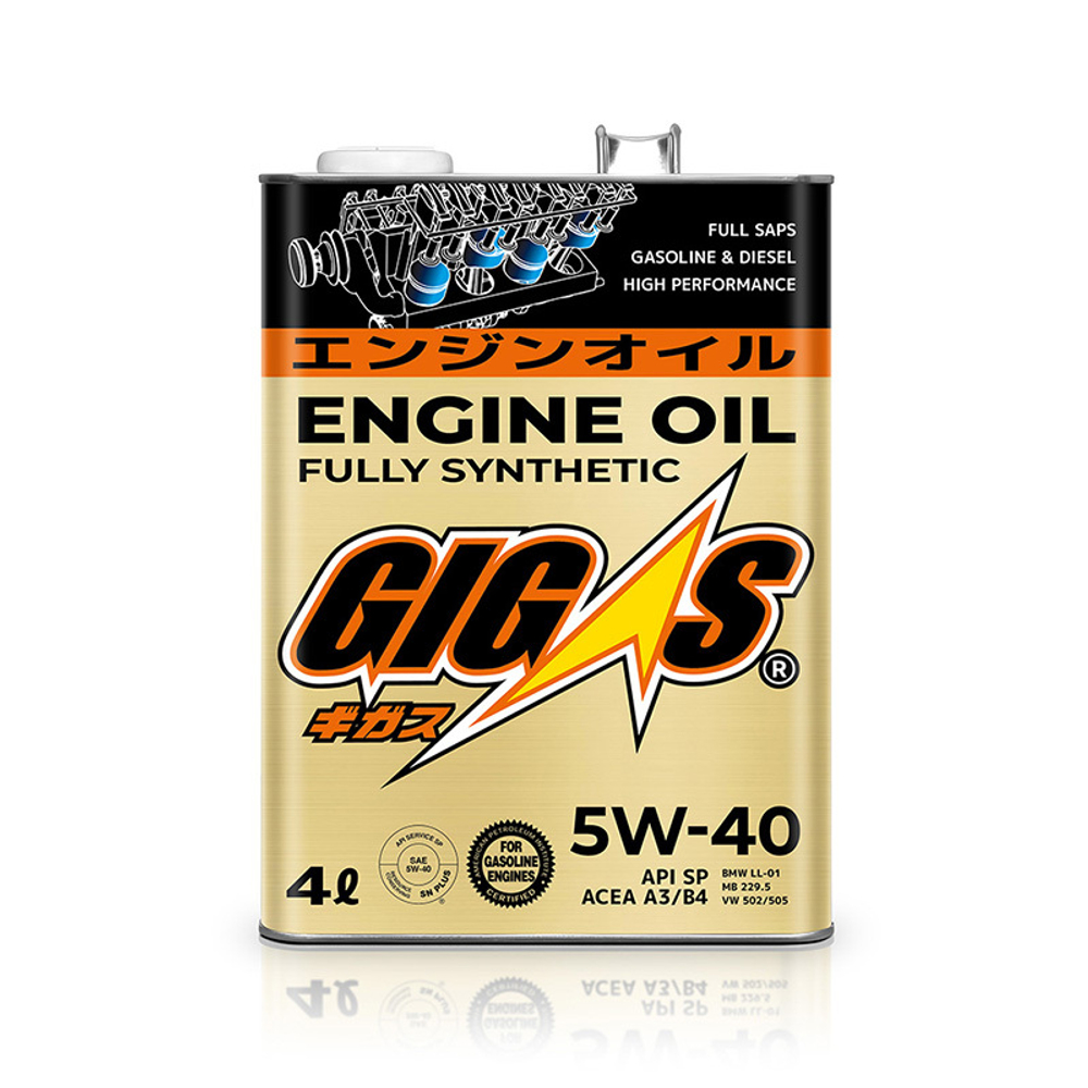 Моторное масло GIGAS 5W-40 SP A3/B4 4л G0540004A