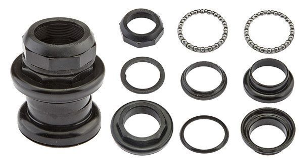 Детали рулевой колонки 1-1/8" резьбовая черная FP-H803