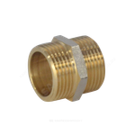 Ниппель латунь никель Ду 25 (1") НР 9022 ГОСТ 32585-2013 Aquasfera 9022-03