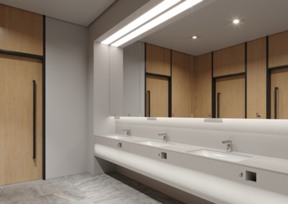 Смеситель для раковины Hansgrohe Vernis Blend Электронный с предустановленной 71501000