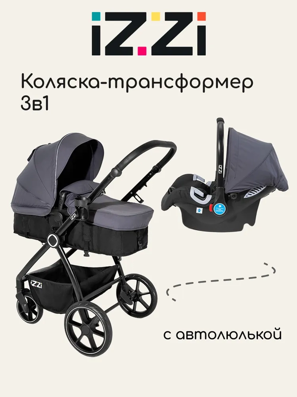 Коляска-трансформер IZZI 2 в 1