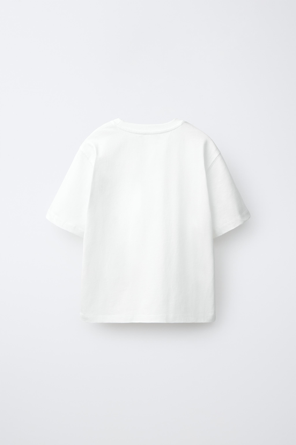 ZARA ФУТБОЛКА С ЗАКЛЕПКАМИ, БЕЛЫЙ