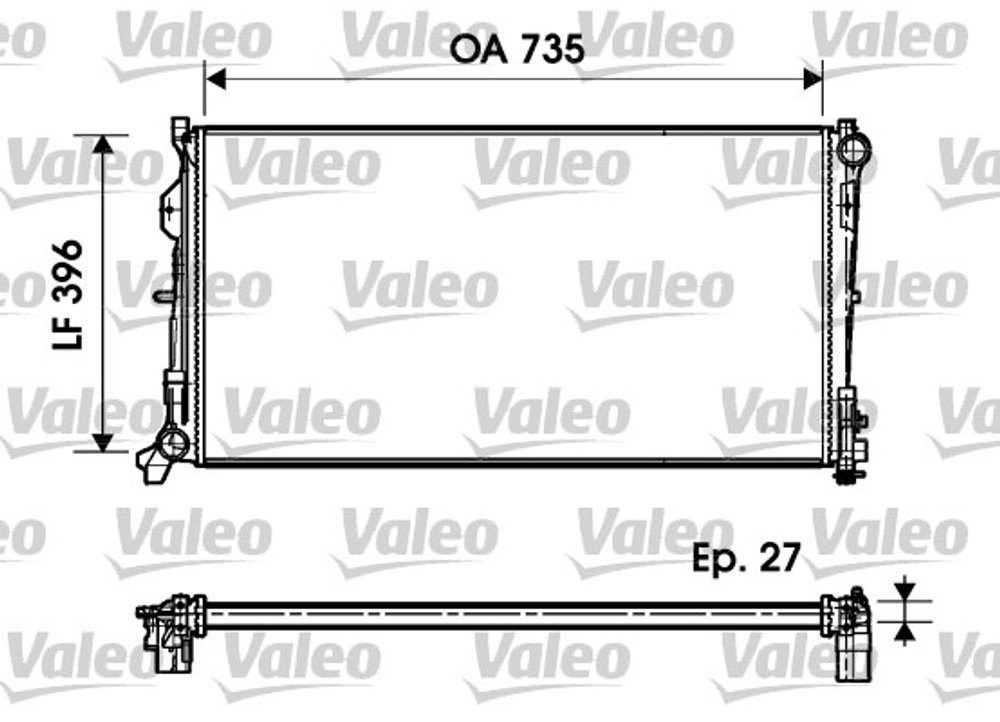 VALEO - 732956-VAL - Hladnjak, hladenje motora