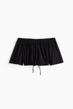 Топ с открытыми плечами из жатого джерси - H&M