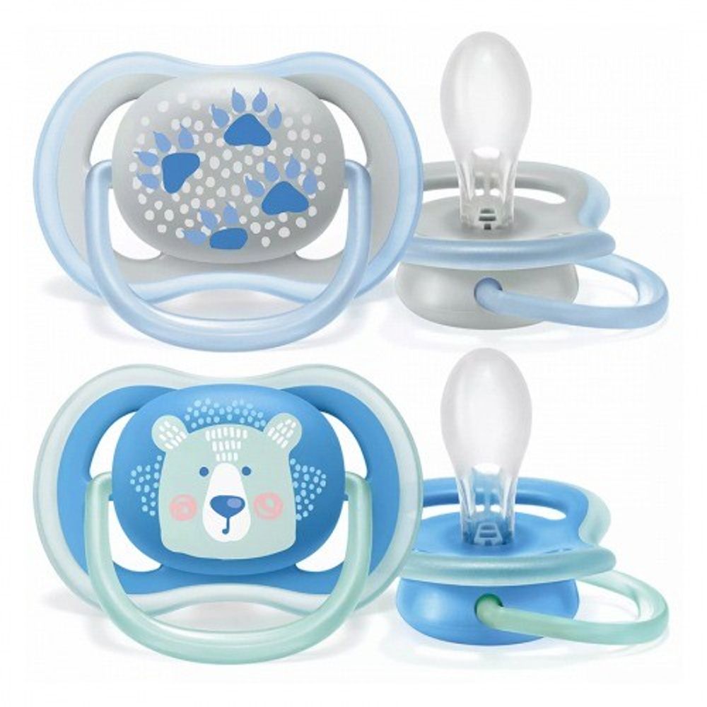 Пустышка Avent Philips Ultra Air Мишки 2шт 6-18мес