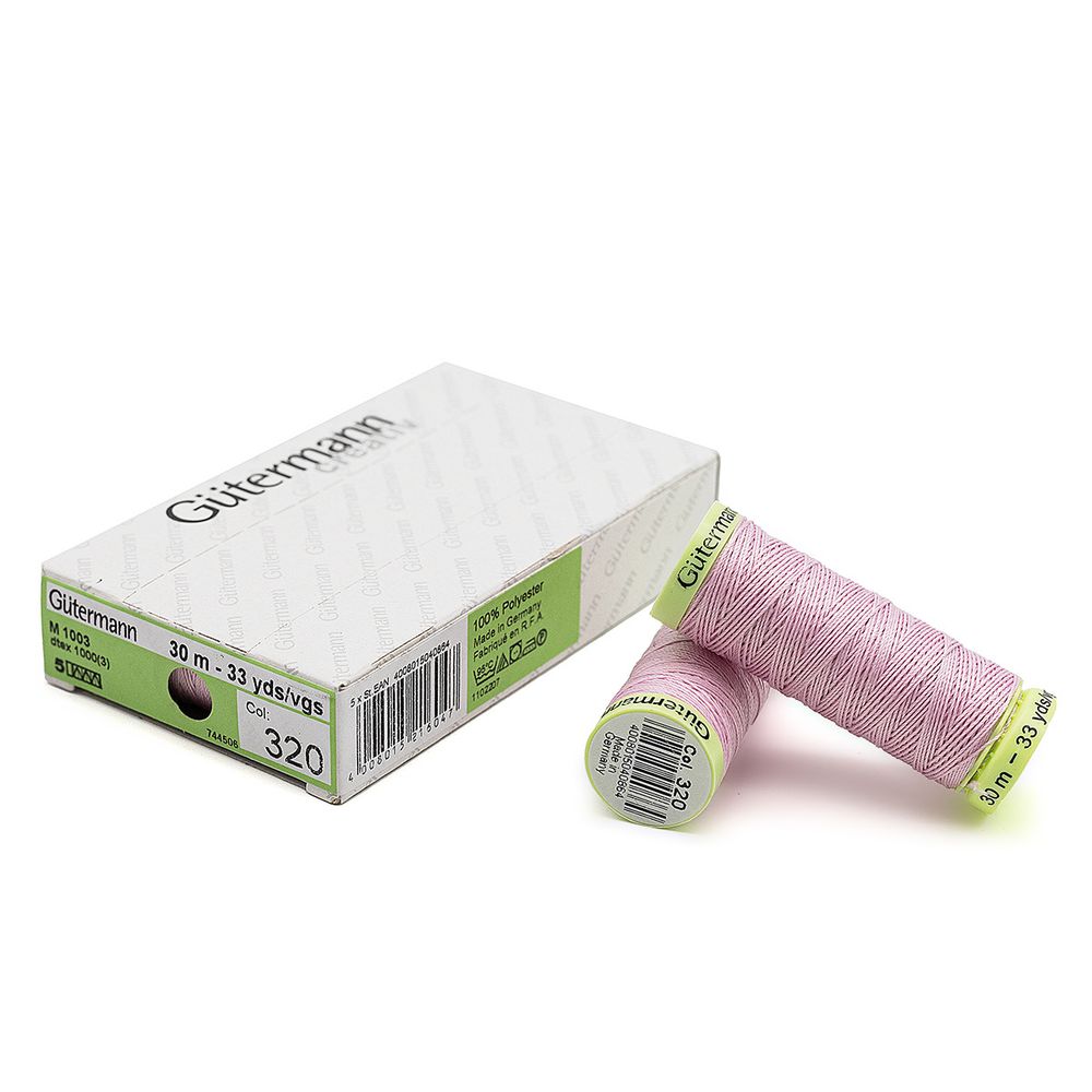 Нитки отделочные Gutermann Top Stitch 30 (30 метров), 5 кат. | 320 зефирно-розовый