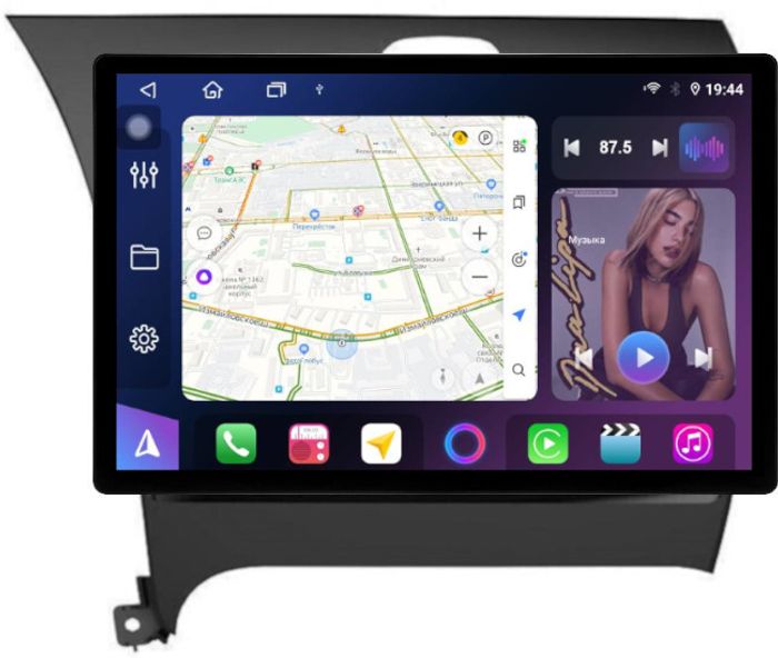 Магнитола для KIA Cerato 3 2013-2019 - FarCar BX877 монитор 13" 2K QLED на Android 13, Быстрая, CarPlay, 4G SIM-слот
