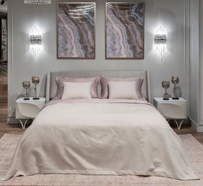 Покрывало 240x260 Garda Decor Иллюзия бежевое