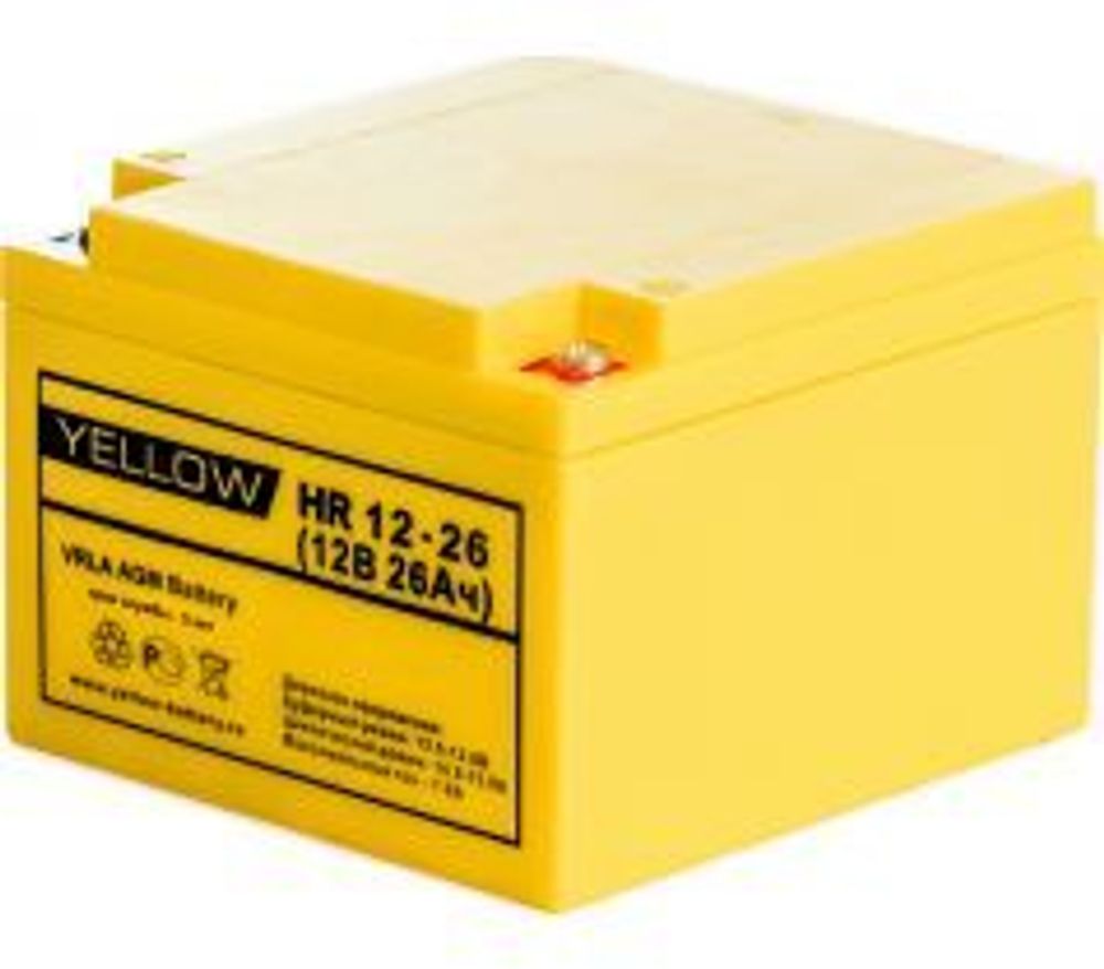 Аккумулятор YELLOW HR 12-26M | 26 Ач | 12В AGM