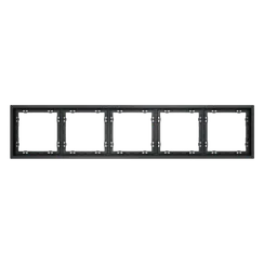 Рамка пластиковая на 5 постов Voltum S70 Графит VLS100507