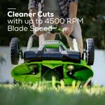 Cамоходная аккумуляторная газонокосилка Greenworks GD60LM61 Twin Force, 60v, 61 см, (2519107UB), с аккумулятором 4 А·ч и зарядным устройством