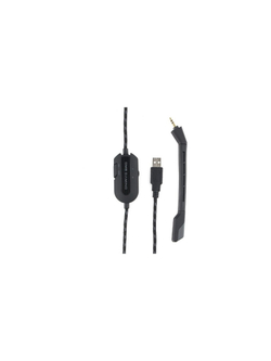 Gembird MHS-G700U, черн, мембрана 53мм, метал корпус, рег громкости, каб ткан 2.5м