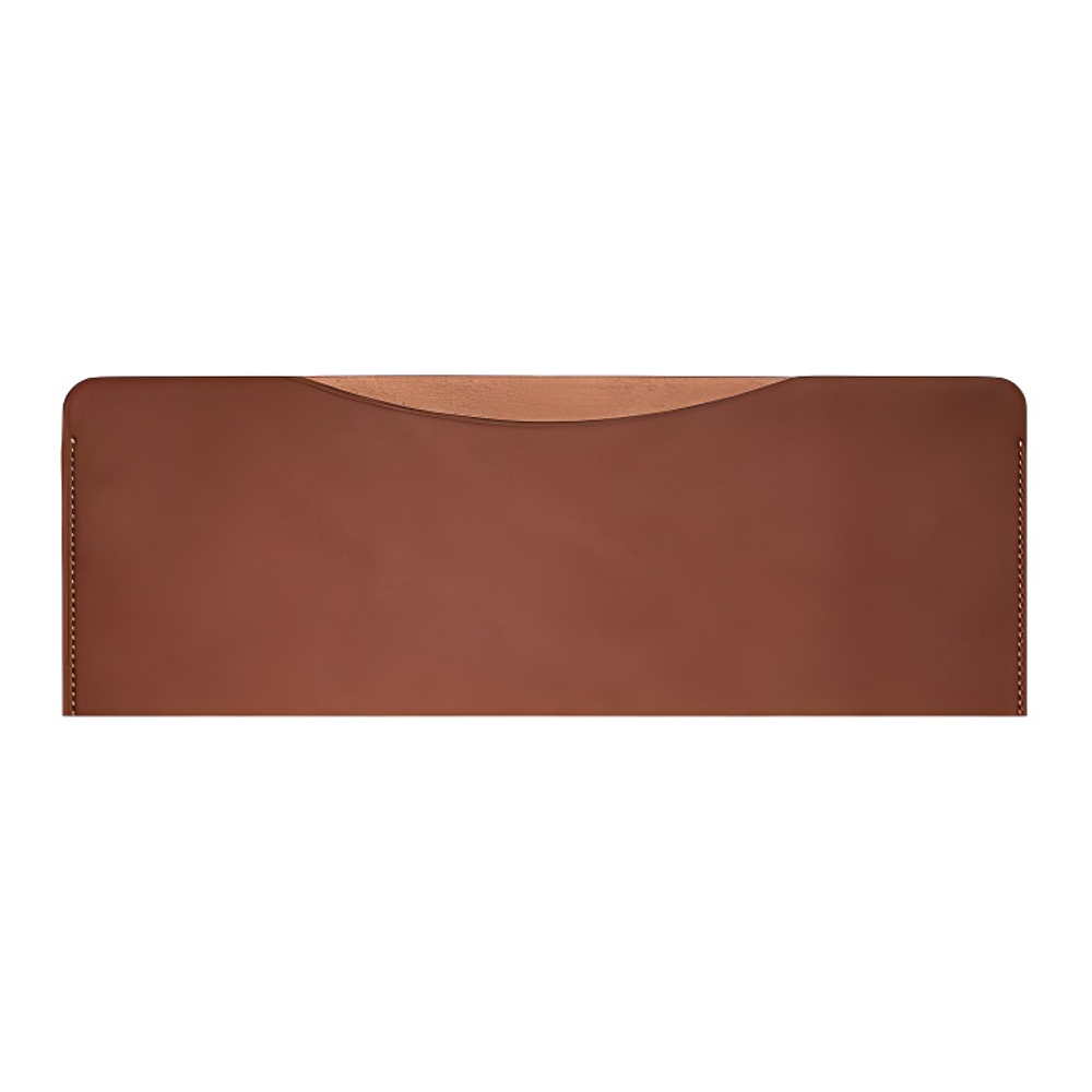 COACH Tablet Leather Clutch Briefcase Laptop Bag Unisex Brown