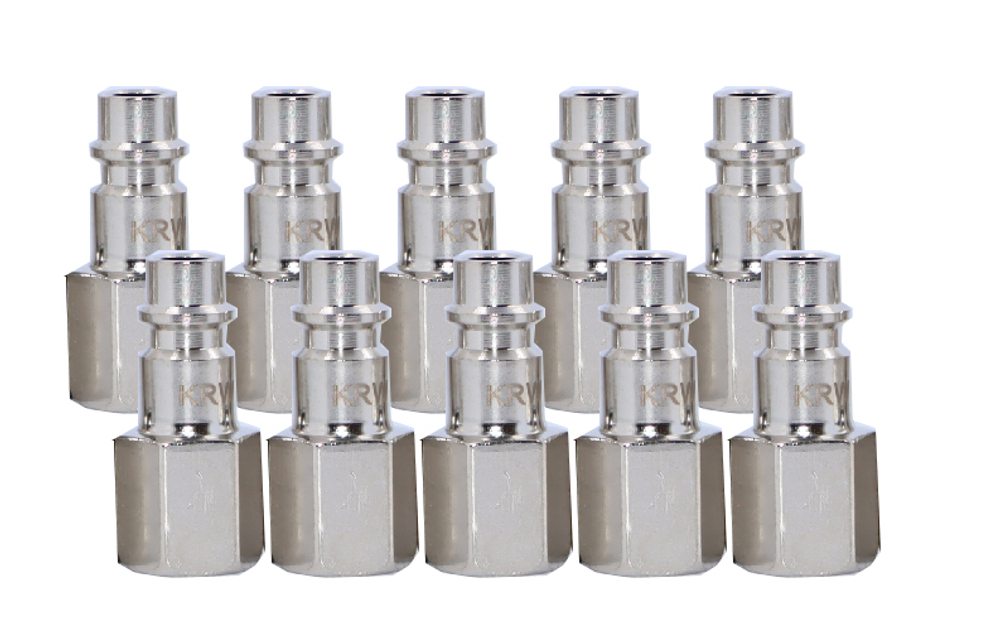 KraftWell KRW-QC14MF-10 БРС "папа", резьба F1/4", 10 шт