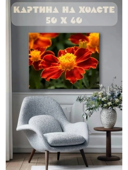 Картина на стену 40 X 50 Бархатцы