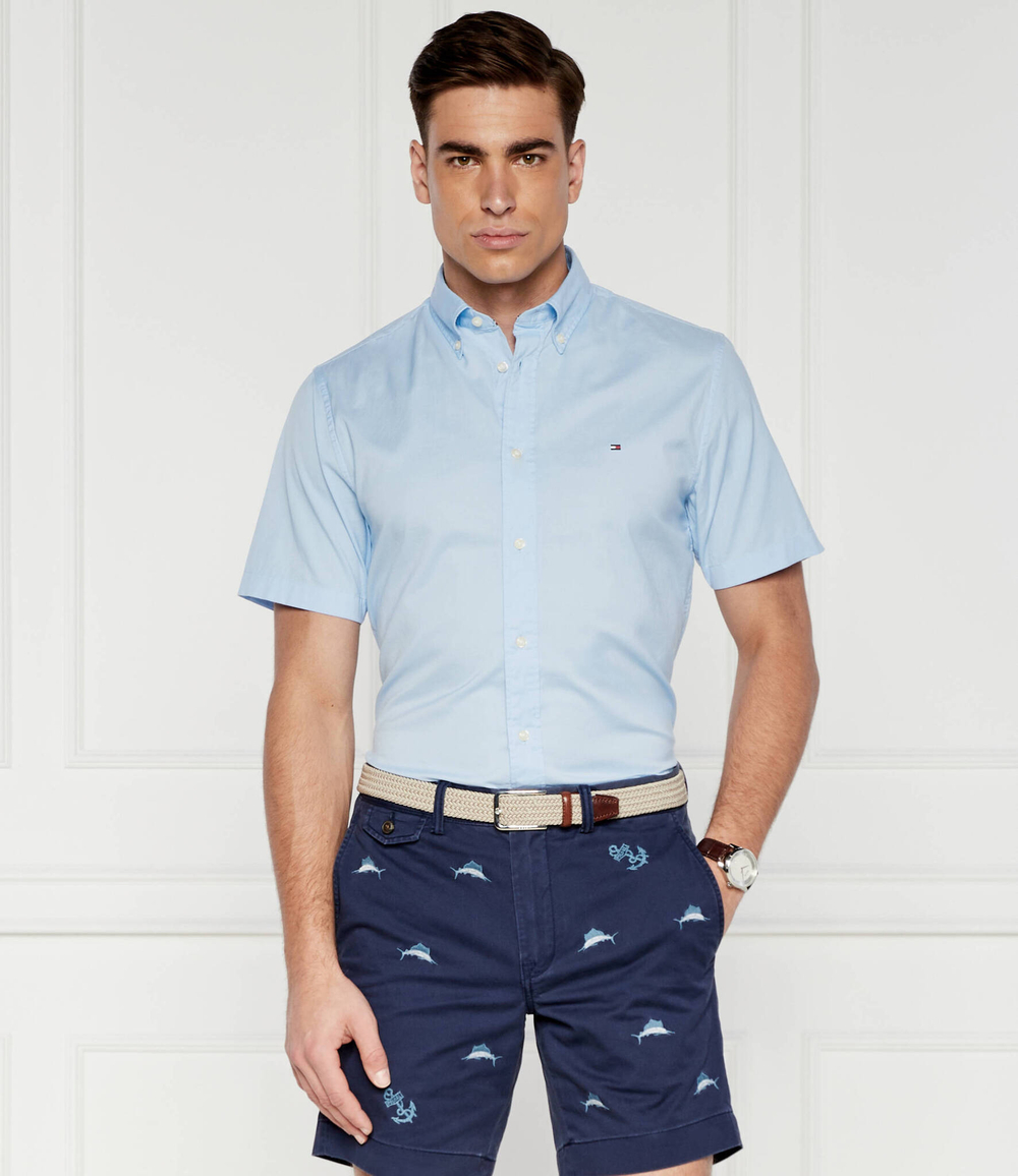 Рубашка FLEX POPLIN Tommy Hilfiger - голубой(MW0MW33809)