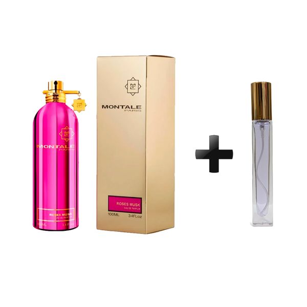 Montale Roses Musk Gold Box EDP + Атомайзер