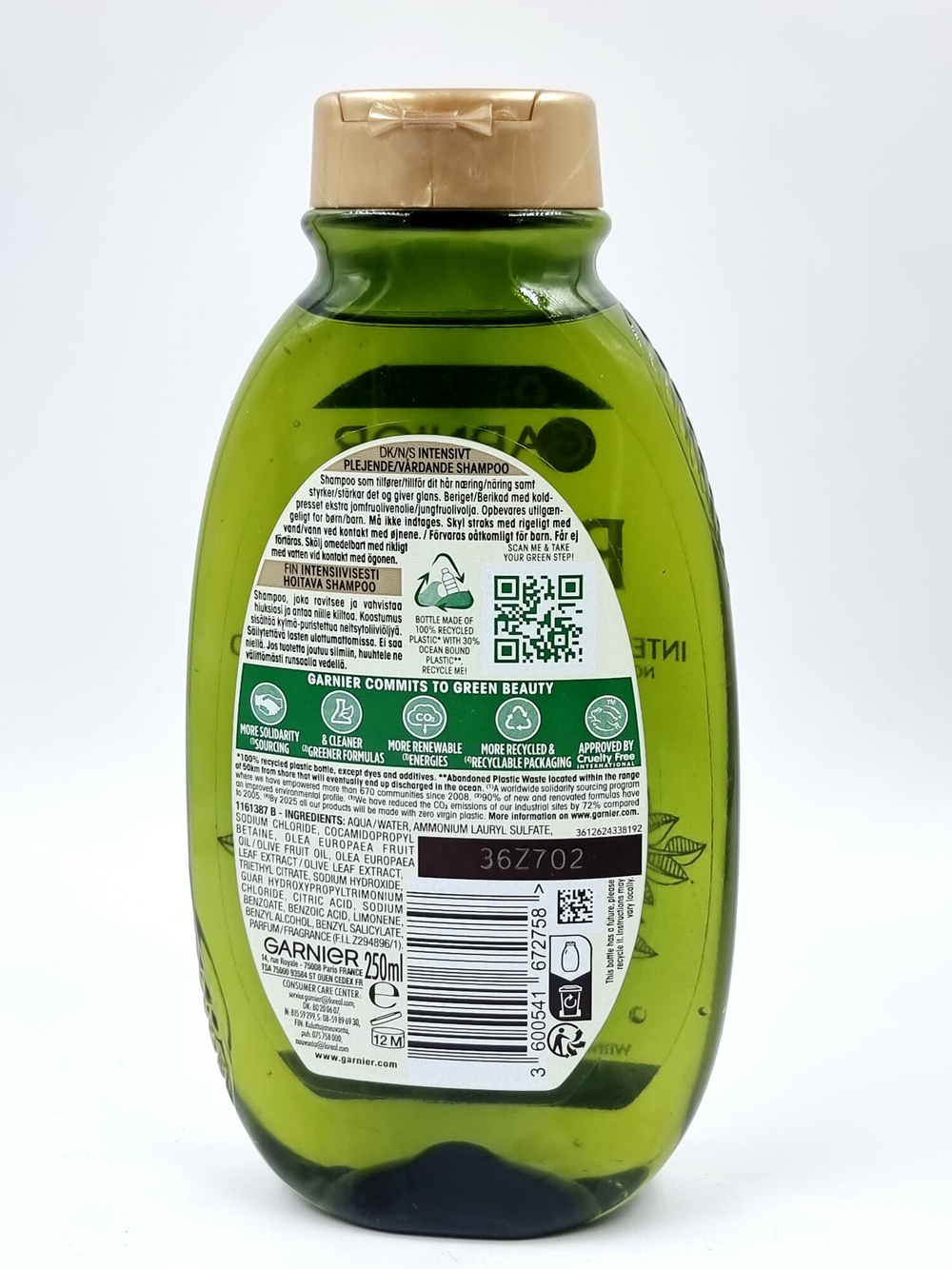 Garnier Respons Шампунь Mythic Olive с маслом оливы, для сухих и поврежденных волос, 250 мл Финляндии)