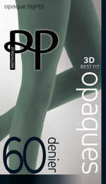 Бархатистые колготки Coloured Opaques (Размер: XL) (Цвет: грязно-синий)