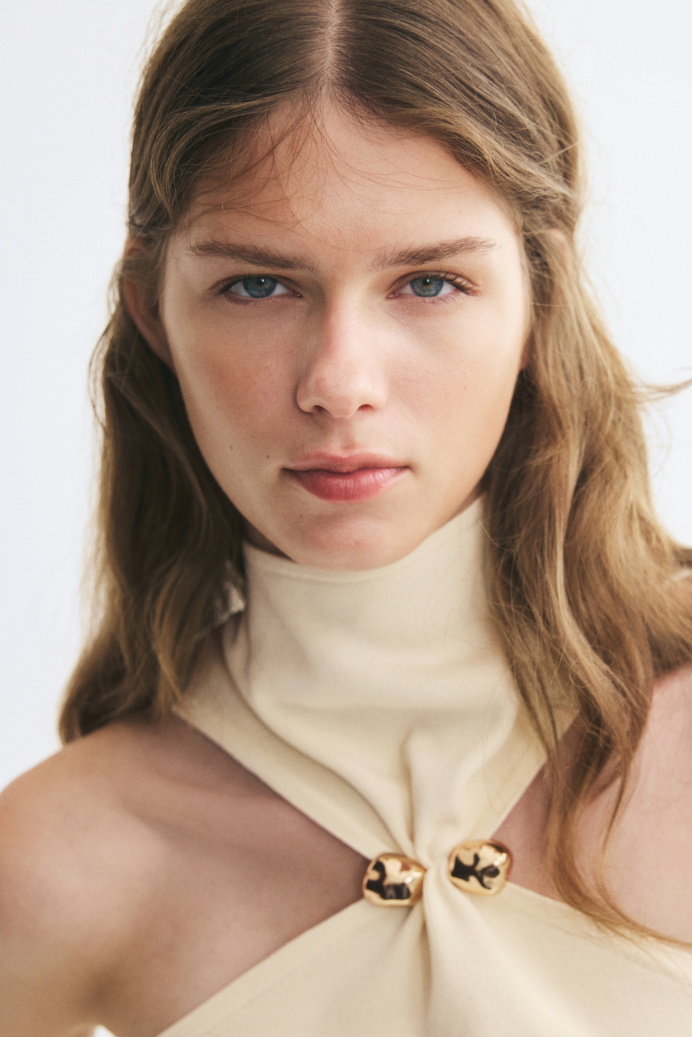 Трикотажный топ с металлической деталью - H&M