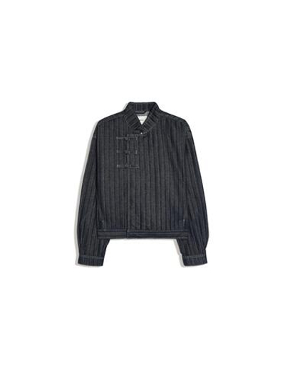Мужская фактурная куртка с декоративными застёжками - BERSHKA