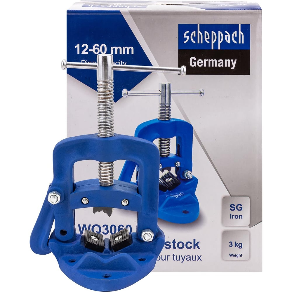 Тиски трубные Scheppach 12-60мм Sch-WQ3060(66069)
