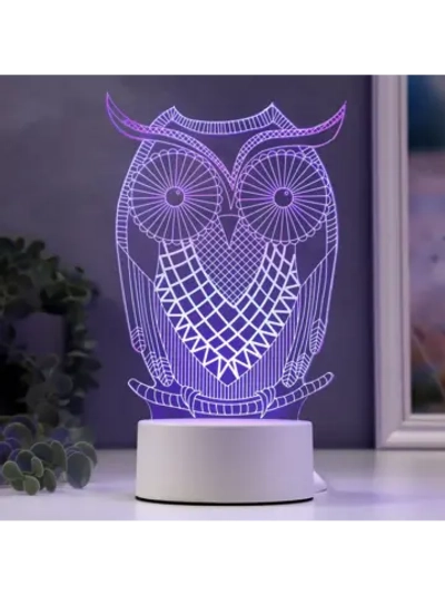 Светильник Большой филин LED RGB от
