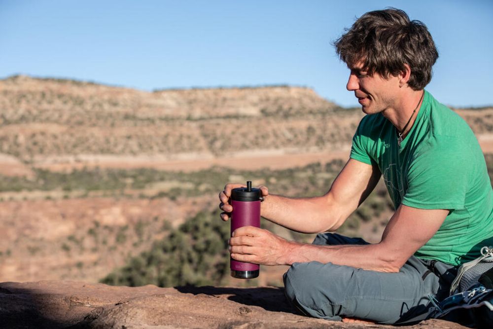 Набор крышка Klean Kanteen TKWide Twist Cap Black, трубочки с ёршиком