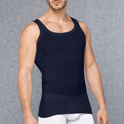 Классическая мужская майка Doreanse Ribbed Modal (Размер: L) (Цвет: темно-синий)