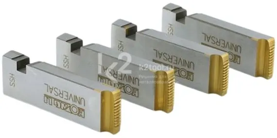 Резьбонарезные гребенки Hongli BSPT 1"-2", HSS-TiN для станков