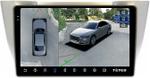 Магнитола для Toyota Harrier XU30 2003-2013, Lexus RX 2003-2009 (монохром, рамка вниз) - Teyes CC3-2K-360 монитор 10.36" 2K QLED на Android 10, Быстрая, CarPlay, 4G SIM-слот, 4 камеры в комплекте