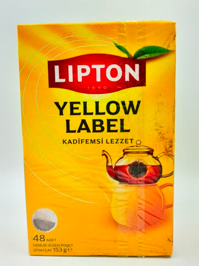 Чай черный Lipton Yellow Label 48 пакетиков 153 г (Турция)