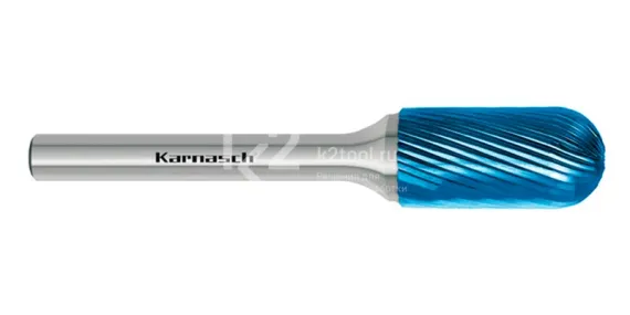 Борфреза твердосплавная Karnasch форма C, 2х11х3х38 мм, насечка HP-5, покрытие Blue-Tec, арт. 11.5023-020