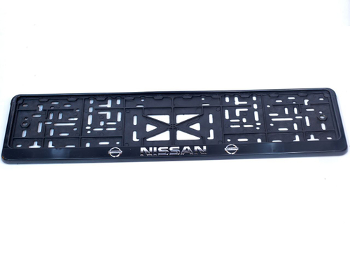 Рамка под номерной знак Nissan 90020 Тольятти (серебро/золото, книжка)