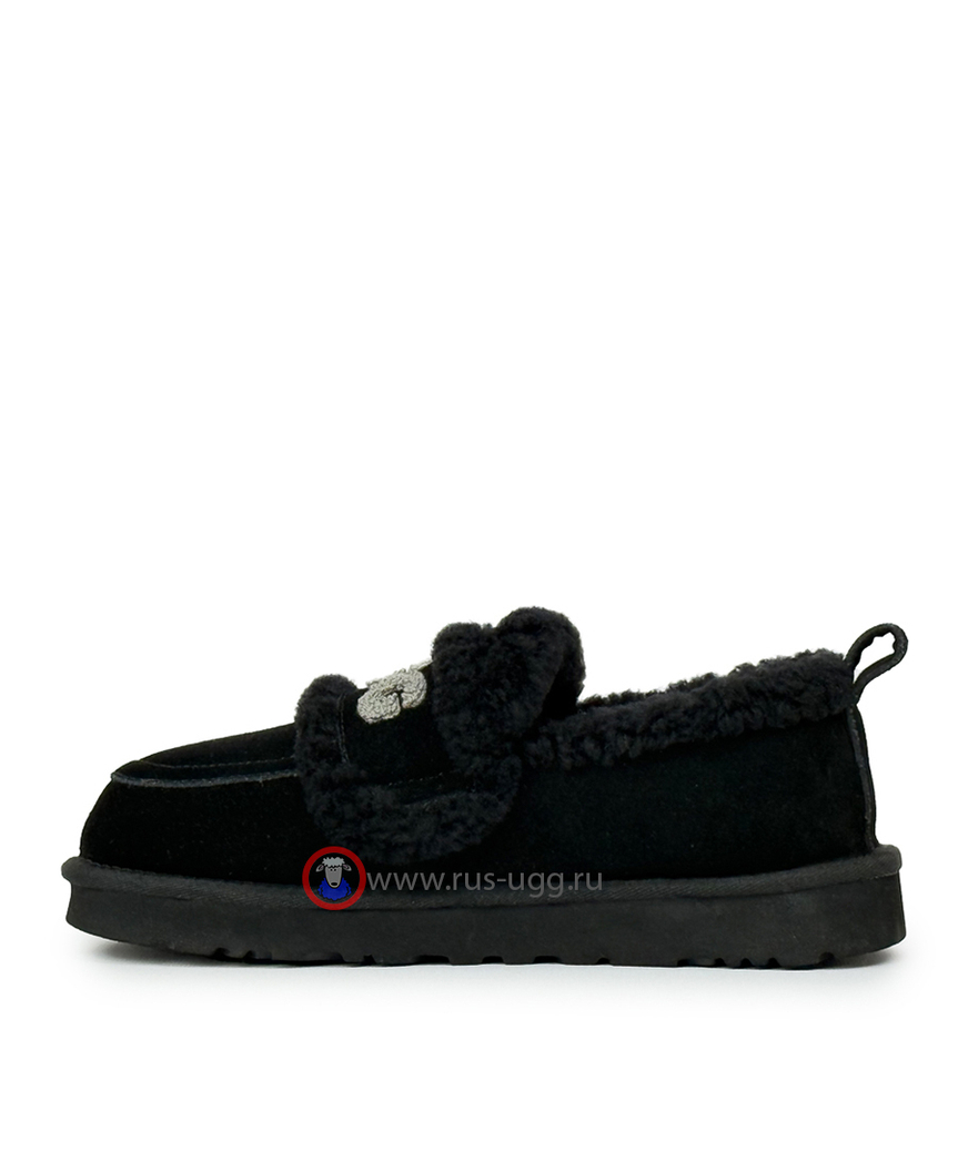 UGG CLASSIC FAT DING SLIP ON Black