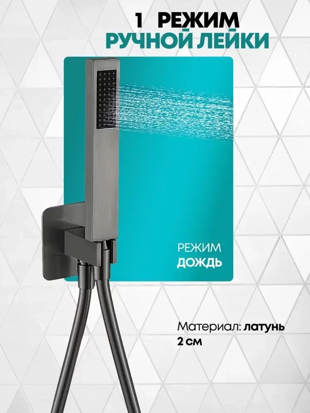 Душевая система скрытого монтажа Grocenberg GB5080BG с Картриджем Kerox (Венгрия)
